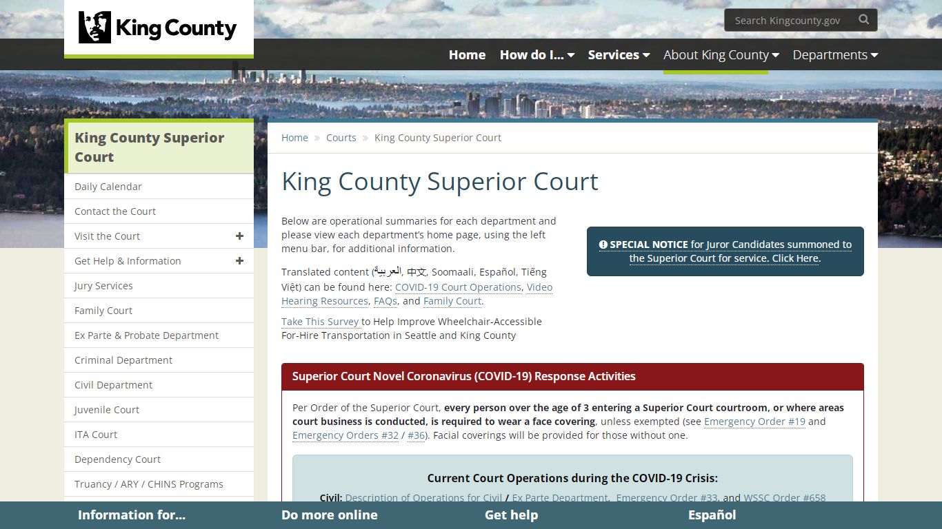 King County Superior Court - King County