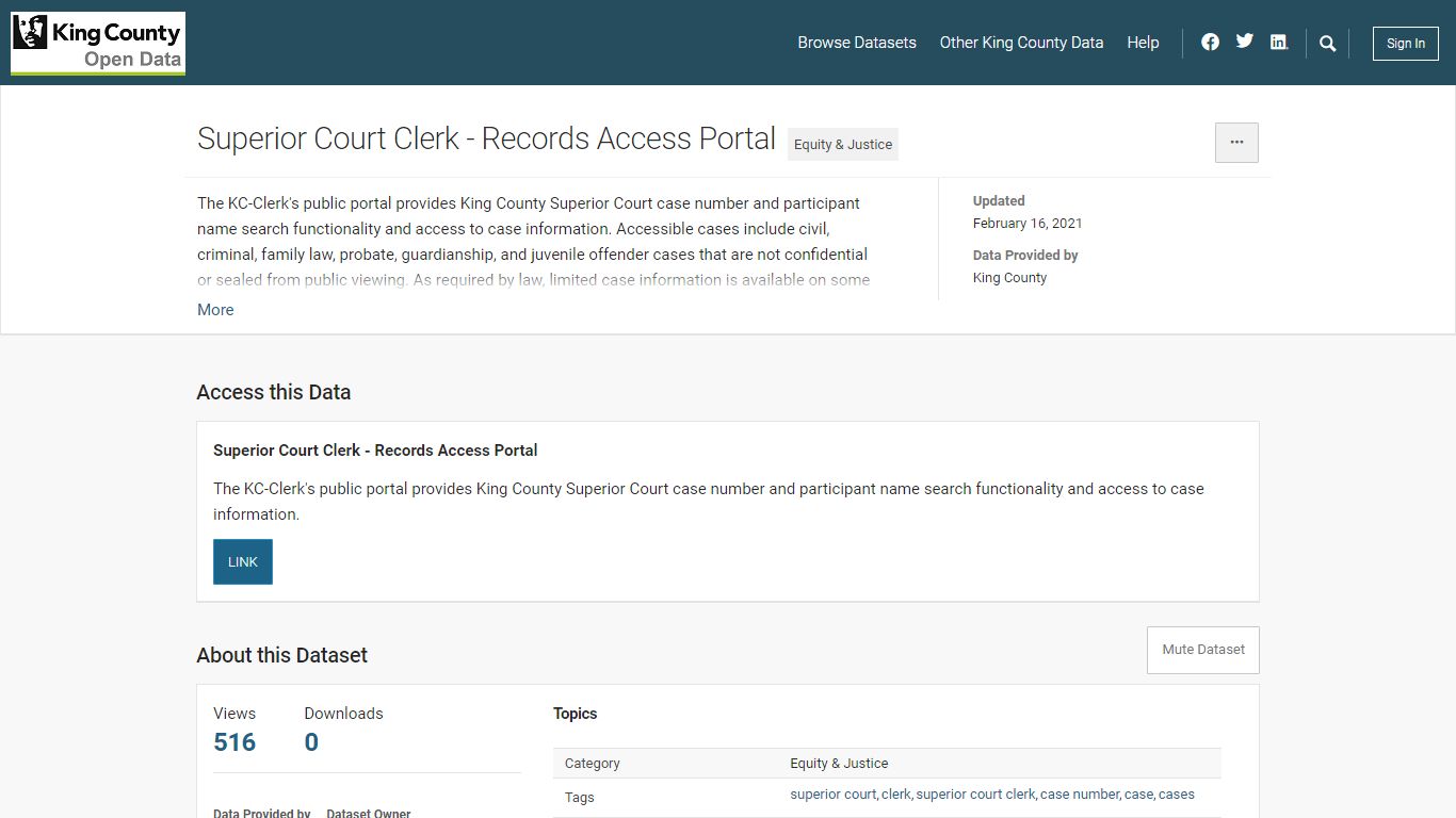 Superior Court Clerk - Records Access Portal - King County